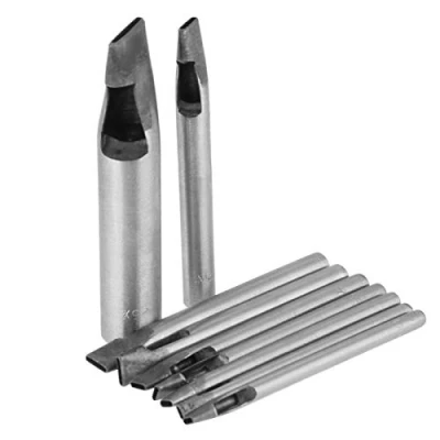 Afbeelding van Oumefar Hol Gat Punch Leer Ovale Vorm Fijne Lederen Werk Kit DIY Tool voor Ambachten Gereedschap
