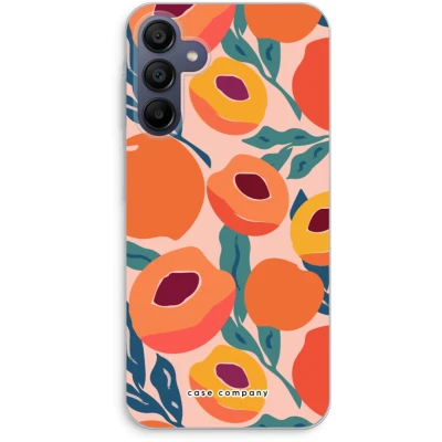 Afbeelding van Case Company® hoesje geschikt voor Samsung Galaxy A25 Perzik Soft Cover Telefoonhoesje Bescherming aan alle Kanten en Schermrand