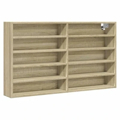 Image de vidaXL Armoire à vitrine chêne sonoma 100x15x58 cm bois d&#039;ingénierie847928
