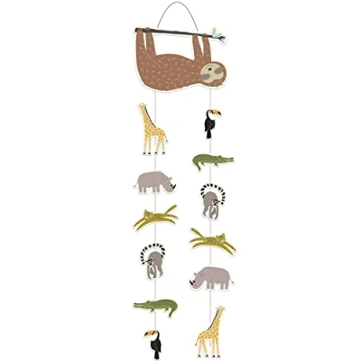 Afbeelding van Zoo Party Hangdecoratie 30x85cm Per Stuk