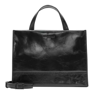 Afbeelding van Liebeskind Berlin M Lou 2 Paper Touch Satchel, zwart, zwart.