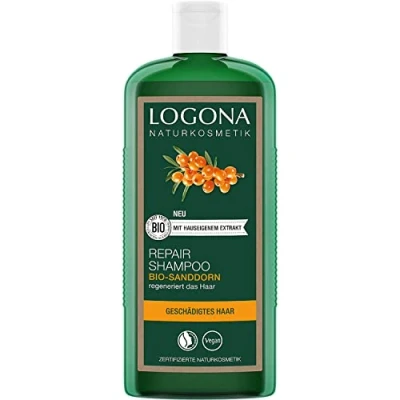Afbeelding van LOGONA Naturkosmetik Reparerende en voedende shampoo voor natuurlijk gezond haar, geschikt beschadigd herstellende verzorgende met veganistische formule biologische