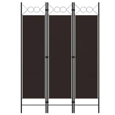 Afbeelding van vidaXL Kamerscherm met 3 panelen 120x180 cm bruin