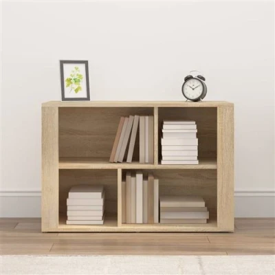 Afbeelding van vidaXL Dressoir 80x30x54 cm bewerkt hout sonoma eikenkleurig