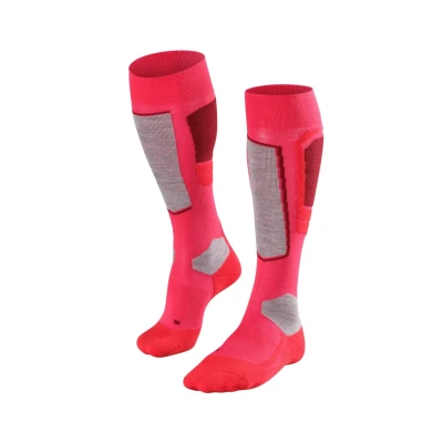 Afbeelding van FALKE SK4 warm dun wol functioneel materiaal skisokken dames rood maat 39 40