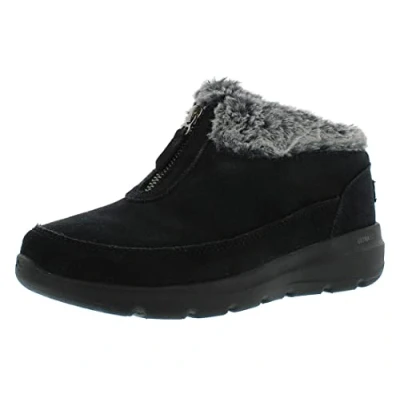 Afbeelding van Skechers Glacial Ultra Sweet Vibes Enkellaarzen voor dames, zwart.