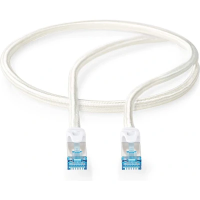 Afbeelding van Nedis Cctb85321Al10 Cat6A Kabel S/Ftp Rj45 Male 1.00 M Snagless Rond Gevlochten / Pvc Zilv