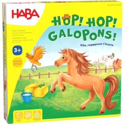Afbeelding van Speelgoed Wooden Toys !!! Jeu Hop! Galopons! (Frans) = Duits 4321 N