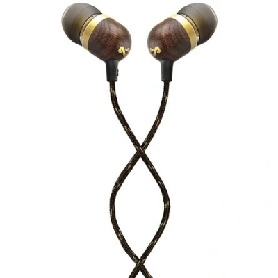 Afbeelding van House of Marley Smile Jamaica brass oortjes met draad oordopjes microfoon en 1knopsbediening