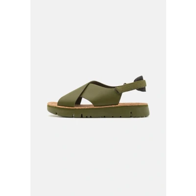 Afbeelding van Camper Oruga Sandalen, Dames, Maat: 37, Medium green Leer en textiel