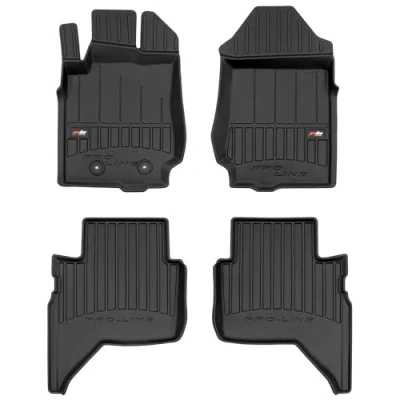 Afbeelding van M MOTOS Rubberen vloermatten voor Ford Ranger V 2015 2022 Verbeter je reiscomfort met de zwarte antislipmat auto 3D automat alle weersomstandigheden, bescherming tegen vuil
