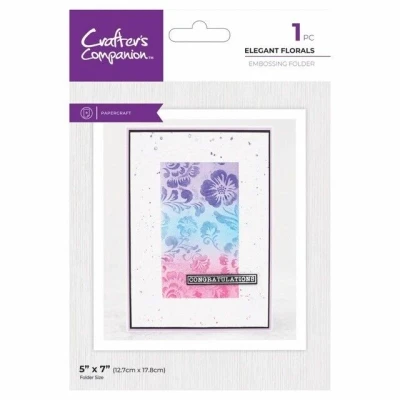 Afbeelding van CC 2D Embossingfolder 5x7 Elegant Florals