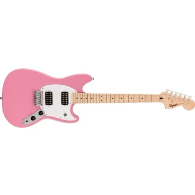 Afbeelding van Squier Sonic Mustang HH MN Flash Pink Elektrische gitaar
