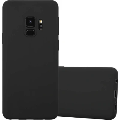 Afbeelding van Cadorabo Hoesje geschikt voor Samsung Galaxy S9 in CANDY ZWART Beschermhoes gemaakt van flexibel TPU silicone Case Cover