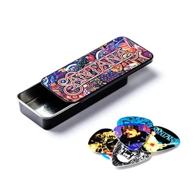 Afbeelding van Dunlop Santana opbergblikje met heavy plectrums