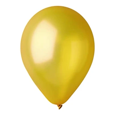 Afbeelding van 100 stuks parelmoer ballonnen van hoogwaardig natuurlijk latex G120 (Ø 33 cm/13 inch), goud