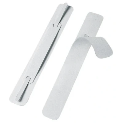 Afbeelding van Veloflex 2802000 bevestigingsmiddelen voor geperforeerde documenten, 150 x 20 mm, zelfklevend, polypropyleen, metalen flap, wit (import Duitsland)