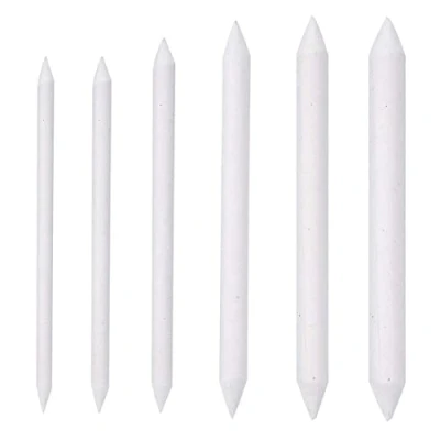 Afbeelding van SIOPPKIK Lot de 6 Estompeur Dessin, Estompe en Papier Stylos Mélangeurs, Materiel Dessin pour Sketch Crayon Artistes Étudiants, Blanc