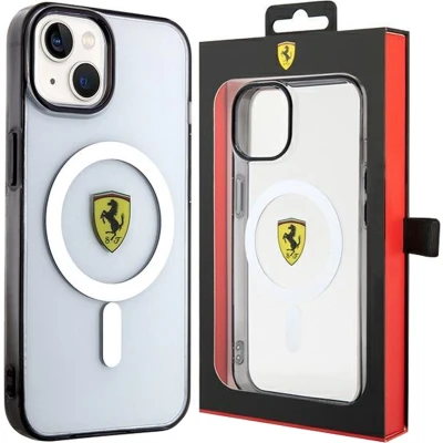 Afbeelding van Ferrari Translucent Back Case (MagSafe Compatible) Geschikt voor Apple iPhone 14 (6.1&quot;) Transparant