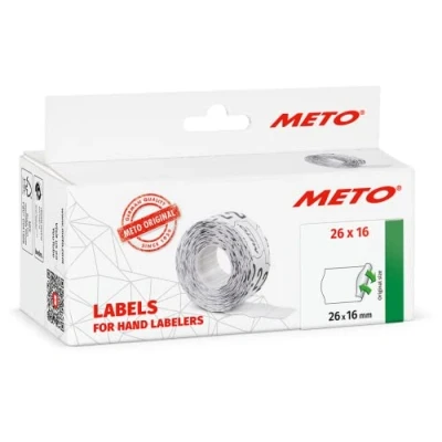 Afbeelding van METO Prijslabels 9506166 Weer verwijderbaar Breedte etiket: 26 mm Hoogte 16 Wit 1 stuk(s)