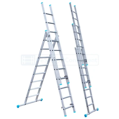 Afbeelding van Eurostairs 3 delige Rechte Reformladder 3x8 Sporten
