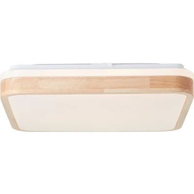 Afbeelding van Plafondlamp Tumeo 39 x 39cm wit met hout G99791/75