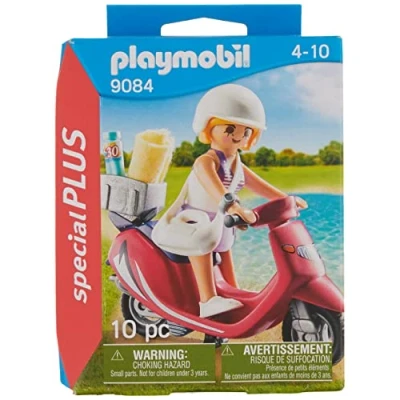 Afbeelding van PLAYMOBIL Zomers meisje met scooter 9084