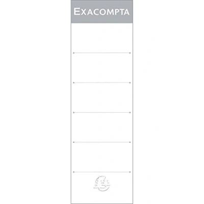 Image de Etiquettes Exacompta pour Dos de classeurs à levier 80mm