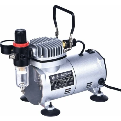 Afbeelding van Hofftech Airbrush Compressor Mini Olievrij en Geluidsarm