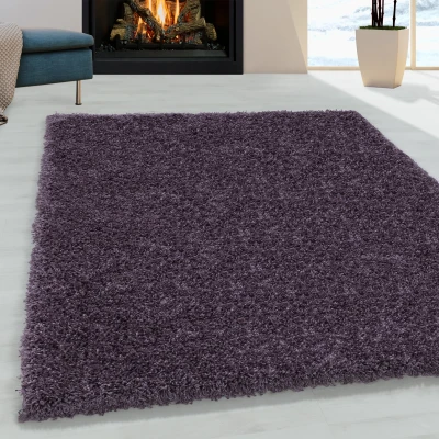 Afbeelding van Monaco Soft Shaggy Hoogpolig Vloerkleed Lila / Paars 100X200 cm