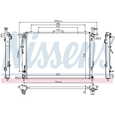 Afbeelding van Nissens Radiateur 66781