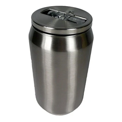 Afbeelding van YK Design Thermoskan &quot;RVS&quot; 280ml 13cm, isoleerdoos, dubbelwandig, roestvrij staal, siliconen afdichting, BPA vrij 1289 7672S