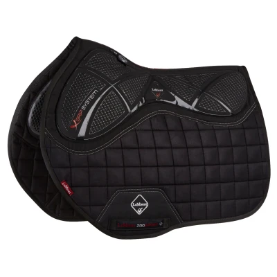 Image de LeMieux Tapis de Selle X Grip Twin Square EuroJump Noir L (Full)