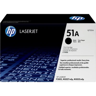 Afbeelding van HP 51A originele zwarte LaserJet tonercartridge (Q7551A)