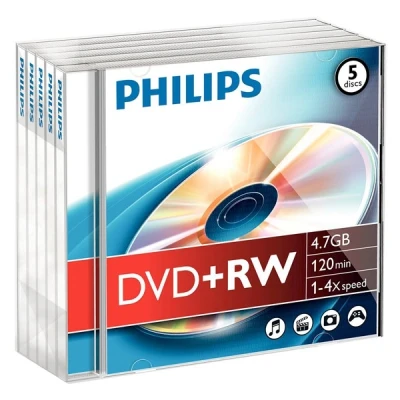 Image de Philips DW4S4J05F DVD+RW x 5 4.7 Go support de stockage
