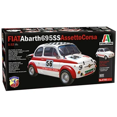 Afbeelding van 1:12 Italeri 4705 FIAT Abarth 695SS Assetto Corsa Plastic Modelbouwpakket