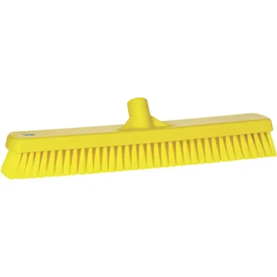 Afbeelding van Vikan Scrubbers Tough Wide Floor Scrubber Polyester Fiber, Hard 470x80x115mm Fiber length: 43mm Yellow
