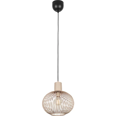 Afbeelding van TRIO GILA Hanglamp Sand excl. 1x E27 4 W D: 33cm Plafondbevestiging In hoogte verstelbaar