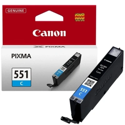 Image de Canon CLI 551C 7 ml cyan original réservoir d&#039;encre pour PIXMA iP8750 iX6850 MG5550 MG5650 MG5655 MG6450 MG6650 MG7150 MG7550 MX725 MX925