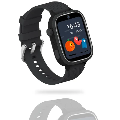 Afbeelding van AngelTech Kinder Smartwatch Ultra 4G Kinderen Inclusief simkaart Zwart