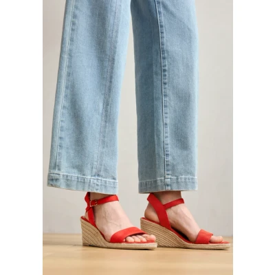 Afbeelding van Tamaris Espadrilles, Dames, Maat: 36, Red Textiel
