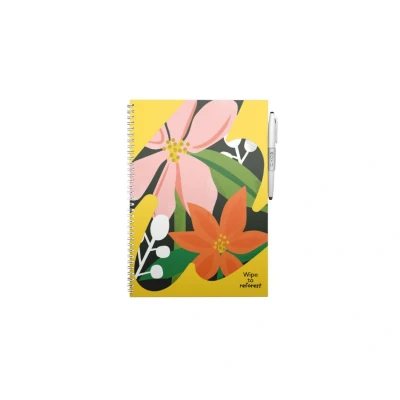 Afbeelding van MOYU Uitwisbaar notitieboek Hardcover A4 Flower Vibes