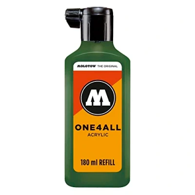 Afbeelding van Molotow ONE4ALL™ 180ml Donkergroene navul Inkt op acrylbasis
