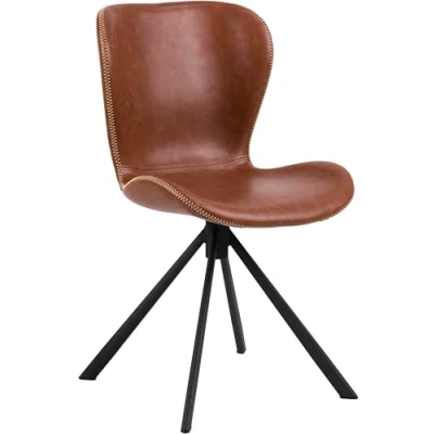 Afbeelding van Eetkamerstoel Zaria PU Retro Bruin Draaibaar Giga Living