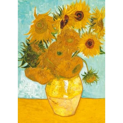 Afbeelding van Ravensburger 12000070 van Gogh: Zonnebloemenvaas puzzel 1000 stukjes puzzels voor volwassenen en tieners 14 jaar, puzzelkunst, puzzelschilderen