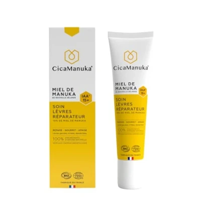 Afbeelding van CicaManuka Organische Manuka Honing IAA 15+ Herstellende Lipverzorging 10% 15 ml