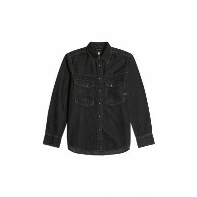 Afbeelding van G STAR Dakota Overhemd, Heren, Maat: Medium, Worn in nighttime sky