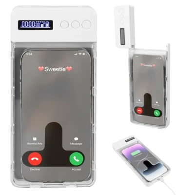 Afbeelding van Boîte de verrouillage pour téléphone portable, avec minuterie, serrure à prison téléphonique iPhone/Android Max 17 cm, aide les