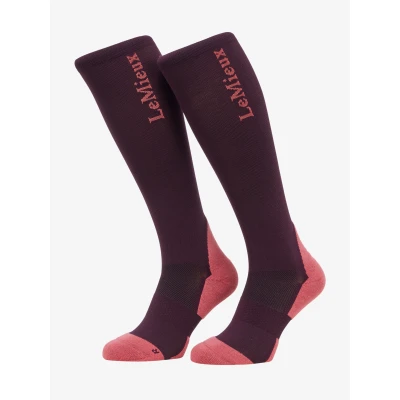Image de LeMieux AW25 Performance socks Damson