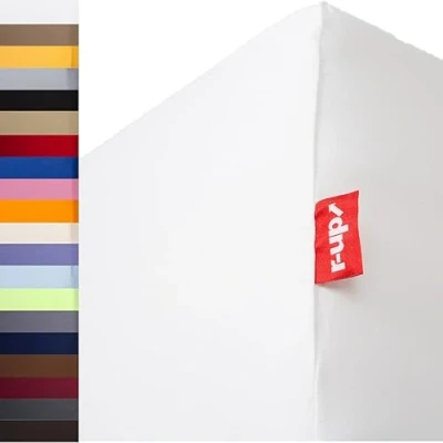 Afbeelding van r up Past Hoeslaken 180x200 200x220 tot 35cm hoogte vele kleuren 100% katoen 130g / m2 Öko Tex 100 stressvrij